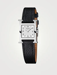 Heure H TPM Single Tour Leather Strap Watch