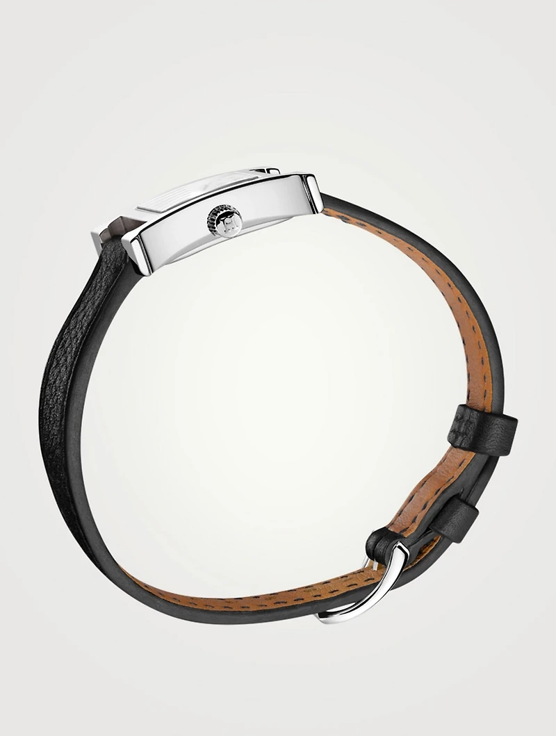 Heure H TPM Single Tour Leather Strap Watch