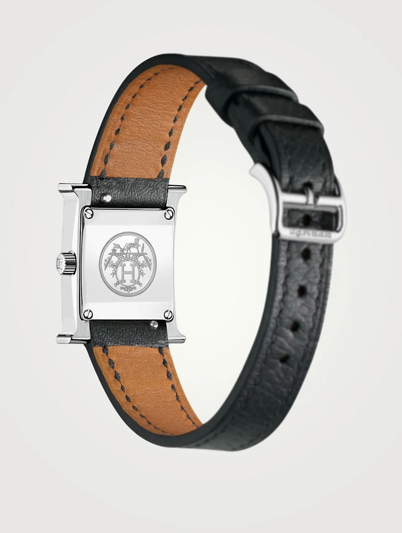 Heure H TPM Single Tour Leather Strap Watch