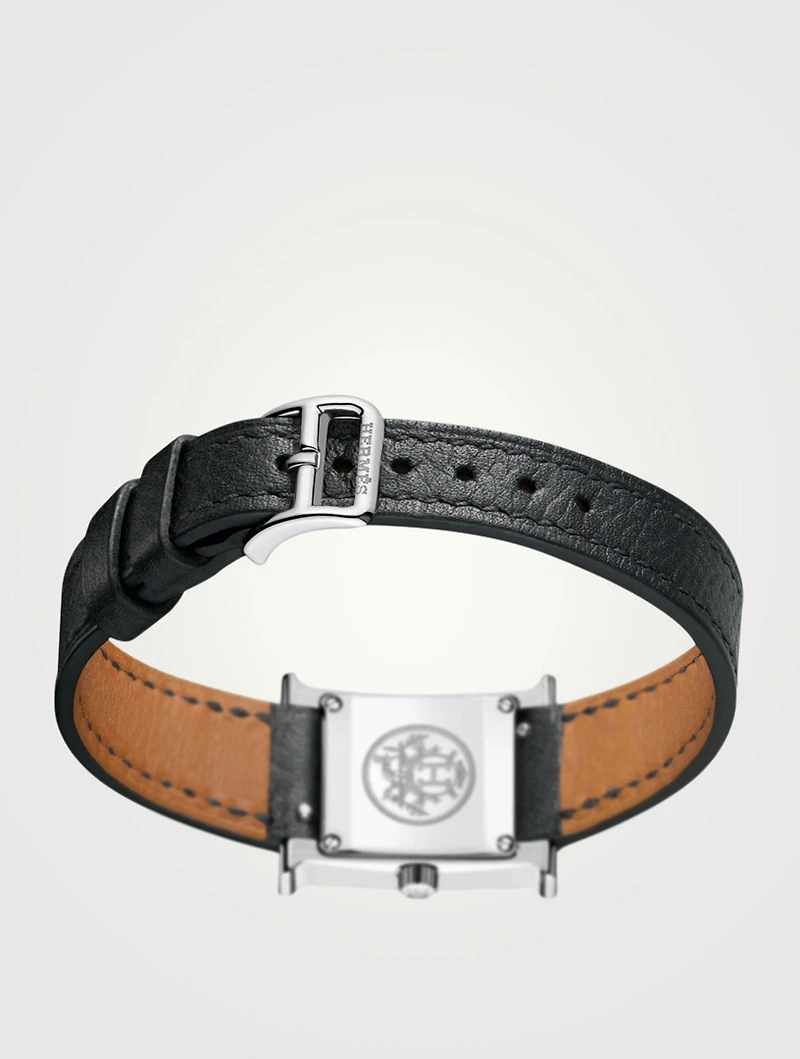 Heure H TPM Single Tour Leather Strap Watch