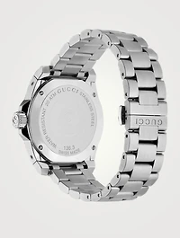 Large Gucci Dive Steel Bracelet Watch