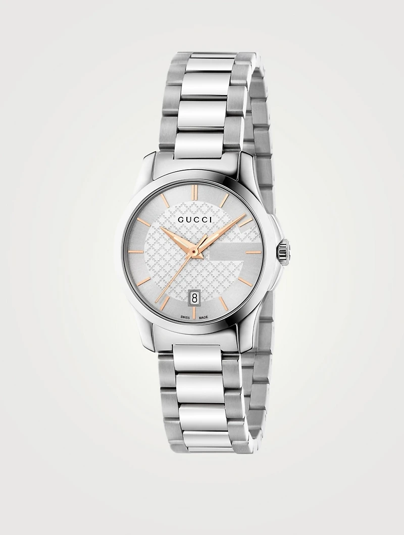 Small G-Timeless Steel Bracelet Watch