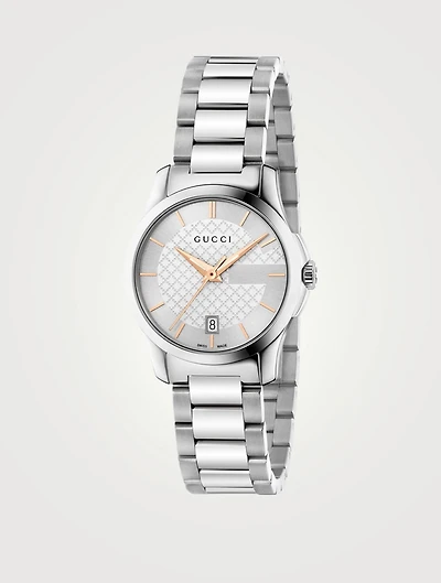 Small G-Timeless Steel Bracelet Watch