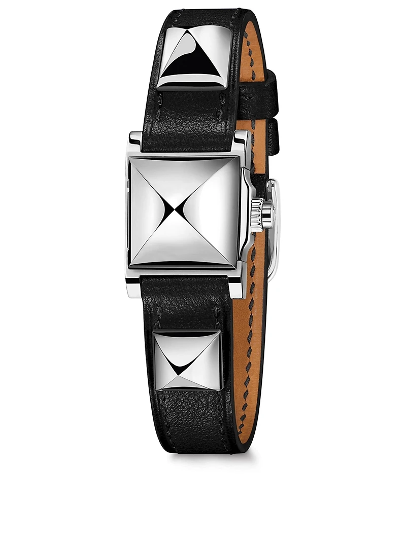 Medor TPM Leather Strap Watch, 16 x 16mm