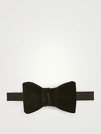 Cotton Velour Pre-Tie Bowtie