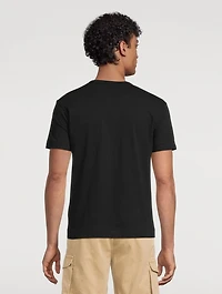 Cotton T-Shirt With Gold Heart