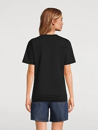 Cotton T-Shirt With Gold Heart