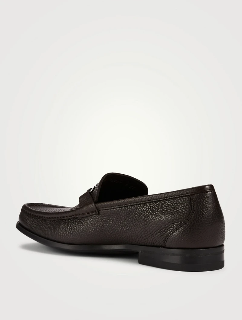 Grandioso Gancini Bit Leather Loafers