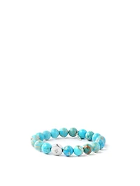 Bohème Sterling Silver Turquoise Jasper Bracelet With Topaz