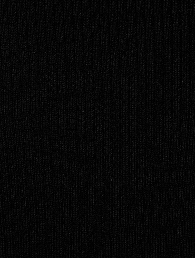 Leenda Short-Sleeve Wool Turtleneck Sweater