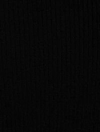 Leenda Short-Sleeve Wool Turtleneck Sweater