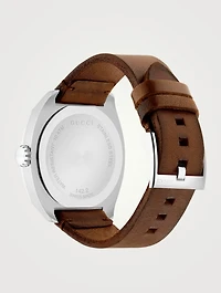 GG2570 Steel Leather Strap Watch