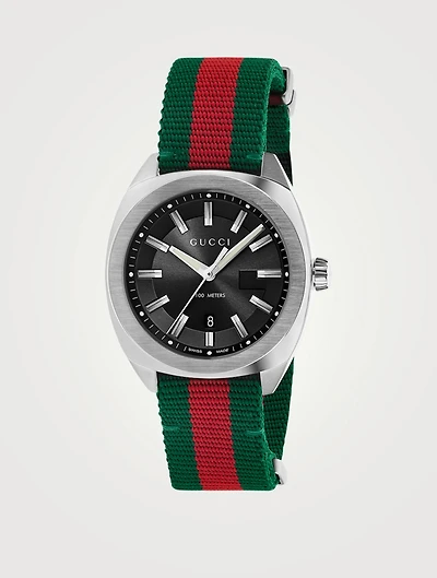 Large GG2570 Steel Web Strap Watch