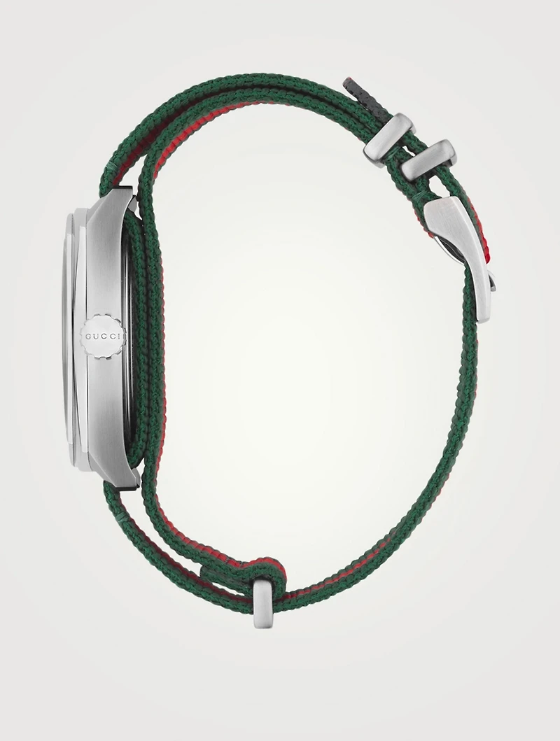 Large GG2570 Steel Web Strap Watch