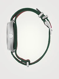 Large GG2570 Steel Web Strap Watch