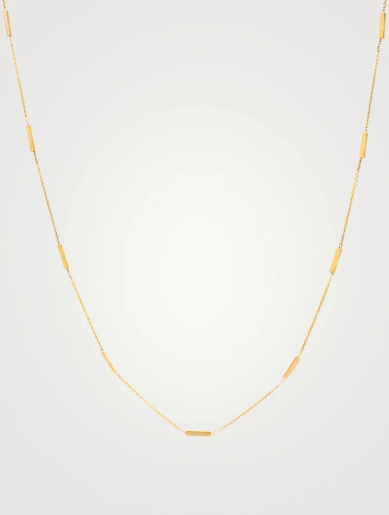 Medium Gold Bar Necklace