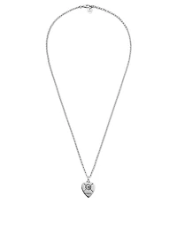 GucciGhost Sterling Silver Heart Necklace