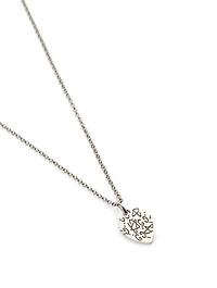 GucciGhost Sterling Silver Heart Necklace
