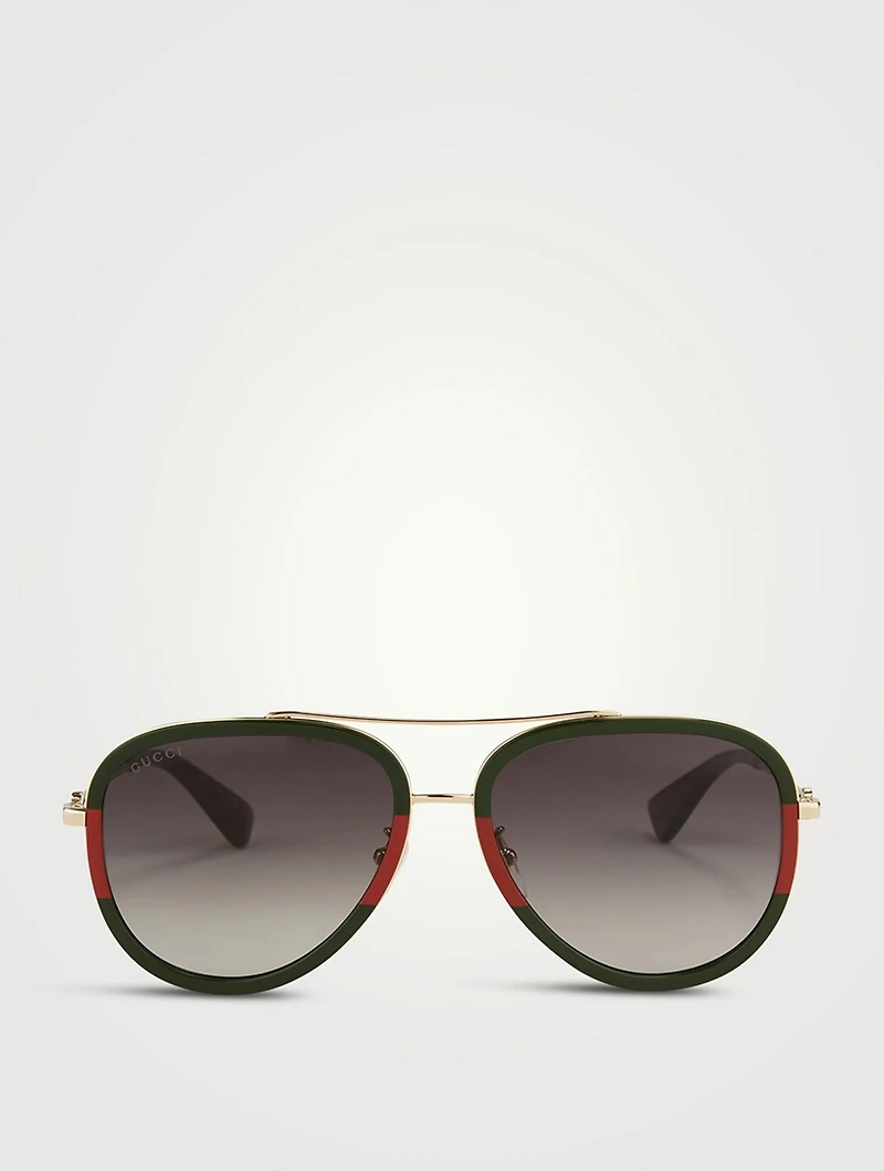 Aviator Sunglasses With Web