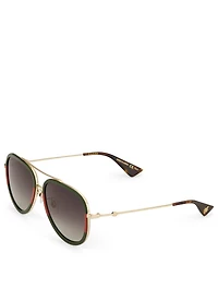 Aviator Sunglasses With Web