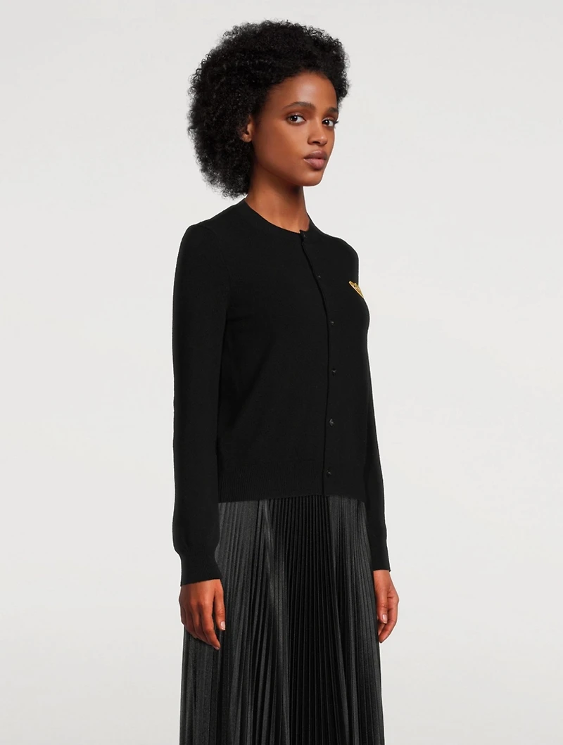 Wool Gold Heart Cardigan