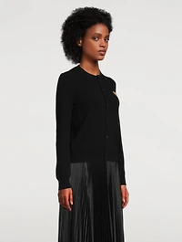 Wool Gold Heart Cardigan