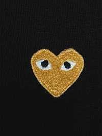 Wool Gold Heart Cardigan
