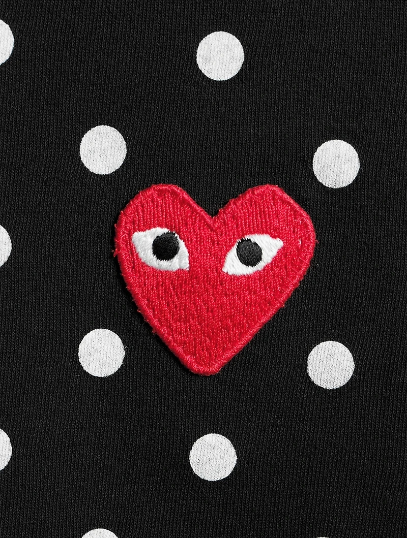 Heart Long-Sleeve T-Shirt Polka Dot
