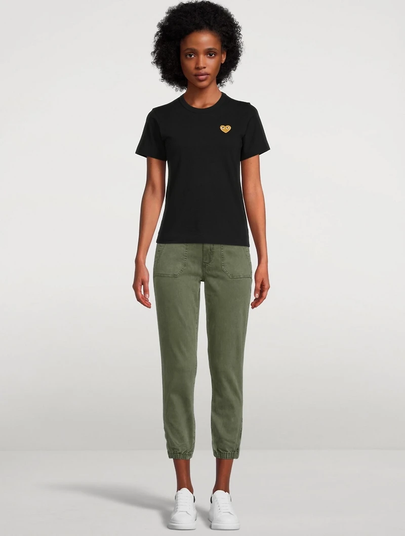 Cotton Gold Heart T-Shirt