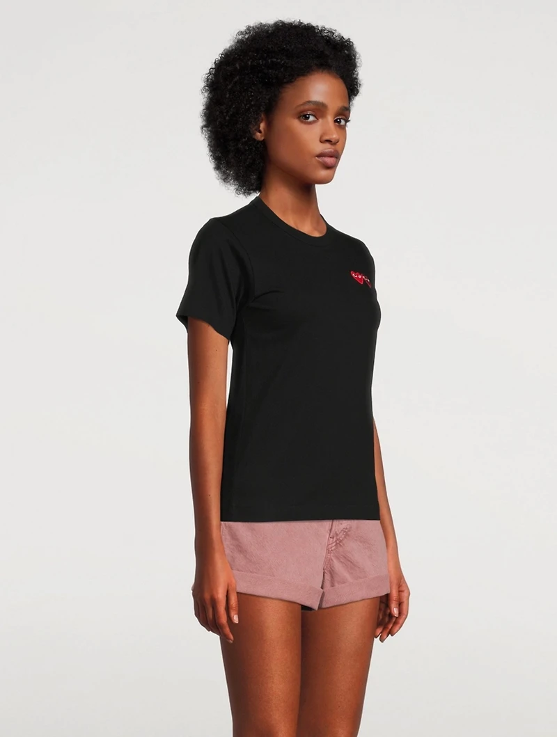 Cotton Double Heart T-Shirt