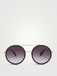 Round Aviator Sunglasses