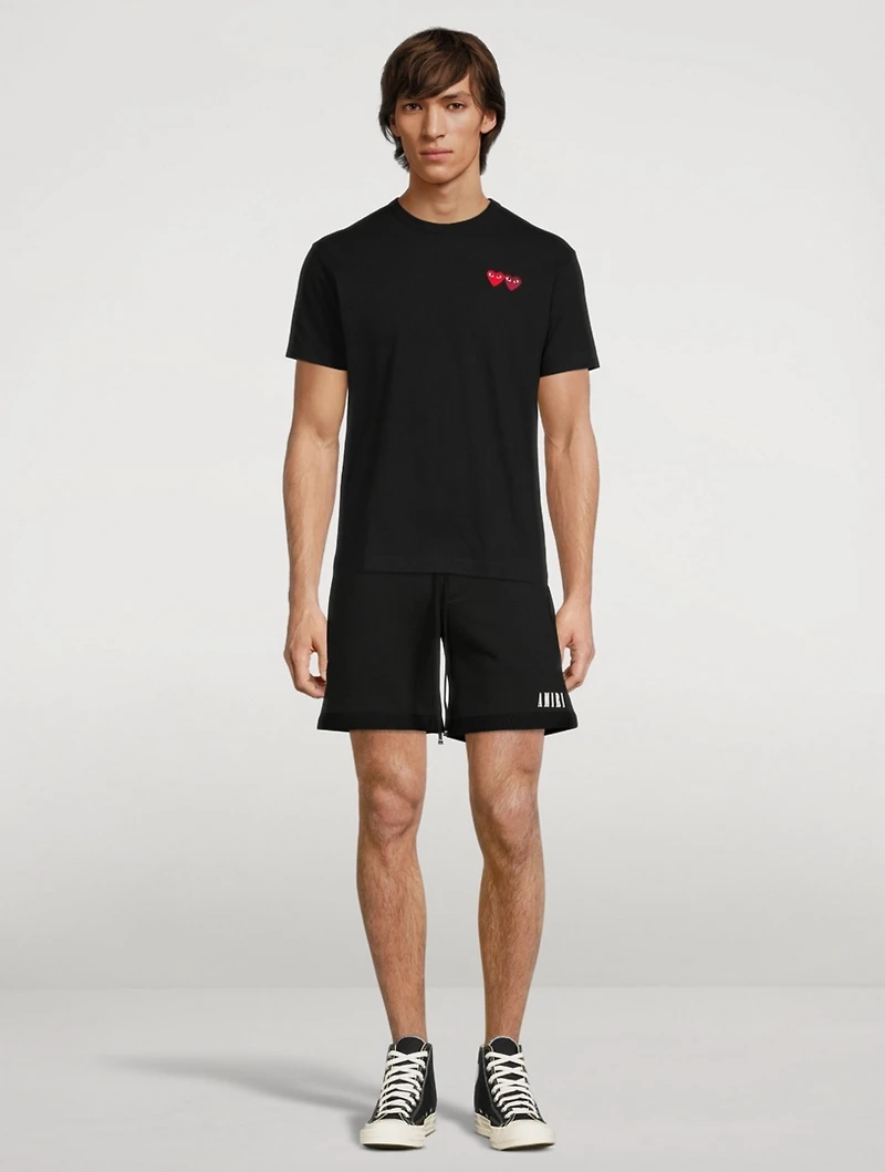 Double Heart Patch T-Shirt