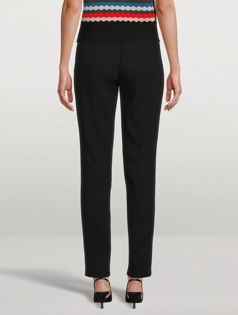 Wool Slim-Leg Pants