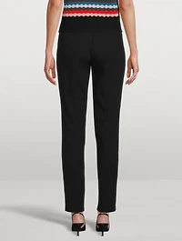 Wool Slim-Leg Pants