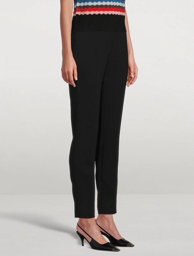 Wool Slim-Leg Pants