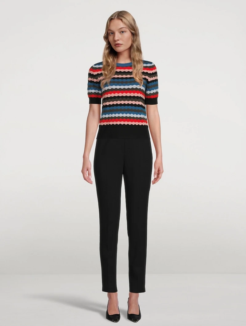 Wool Slim-Leg Pants