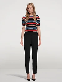Wool Slim-Leg Pants