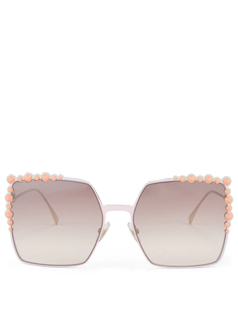 Can Eye Square Sunglasses With Studs
