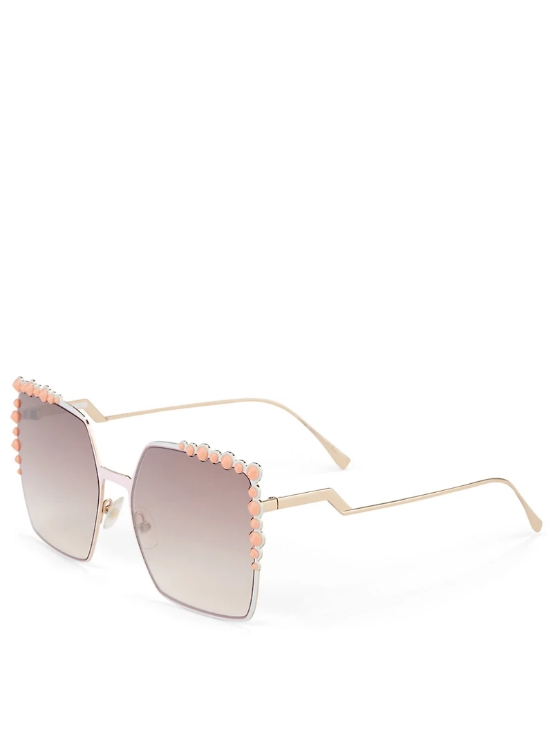 Can Eye Square Sunglasses With Studs