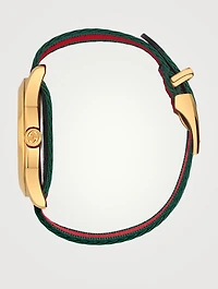 Le Marché Des Merveilles Bee Nylon Strap Watch