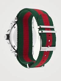 Gucci Dive Web Steel Strap Watch