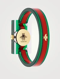 Plexiglas Vintage Web Strap Watch