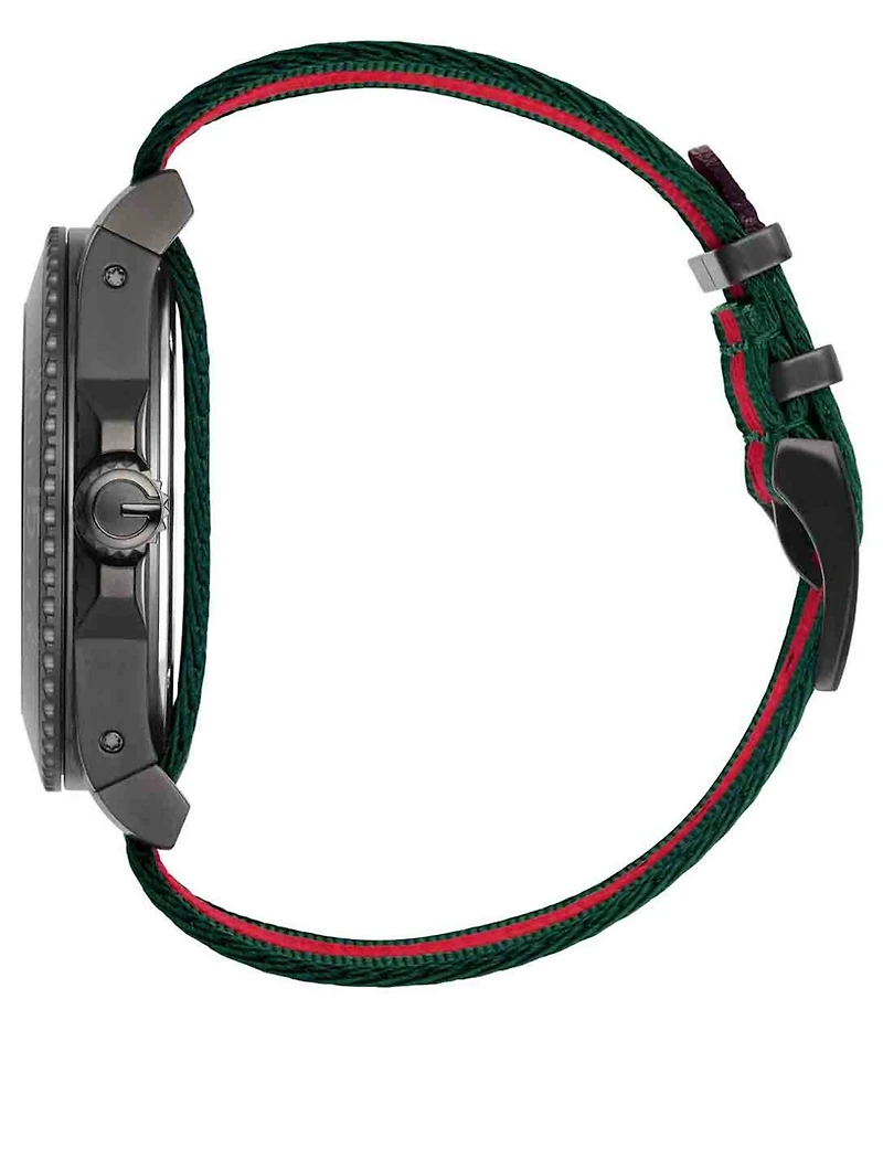 Gucci Dive Stainless Steel Web Strap Watch