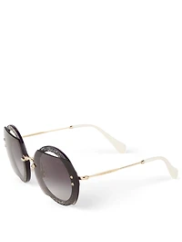 Reveal Round Sunglasses With Glitter