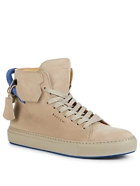 125MM Nubuck Leather High-Top Sneakers