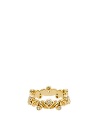 18K Gold Oliva Ring With Diamonds