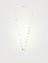 Gold Cross Bar Necklace