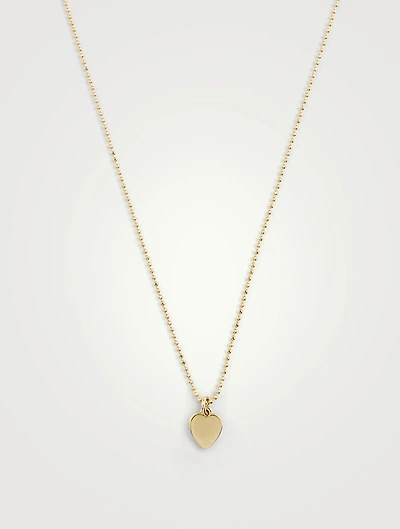 18K Gold Heart Necklace