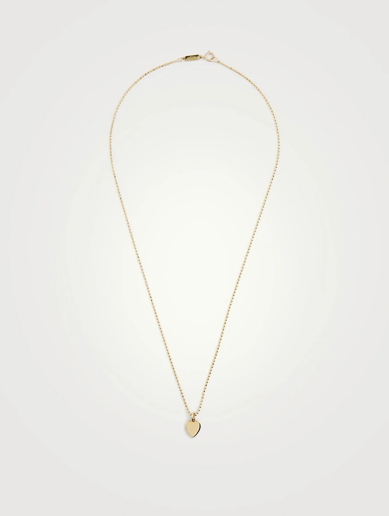 18K Gold Heart Necklace