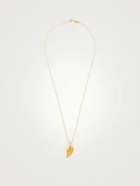 Gold Small Leaf Necklace